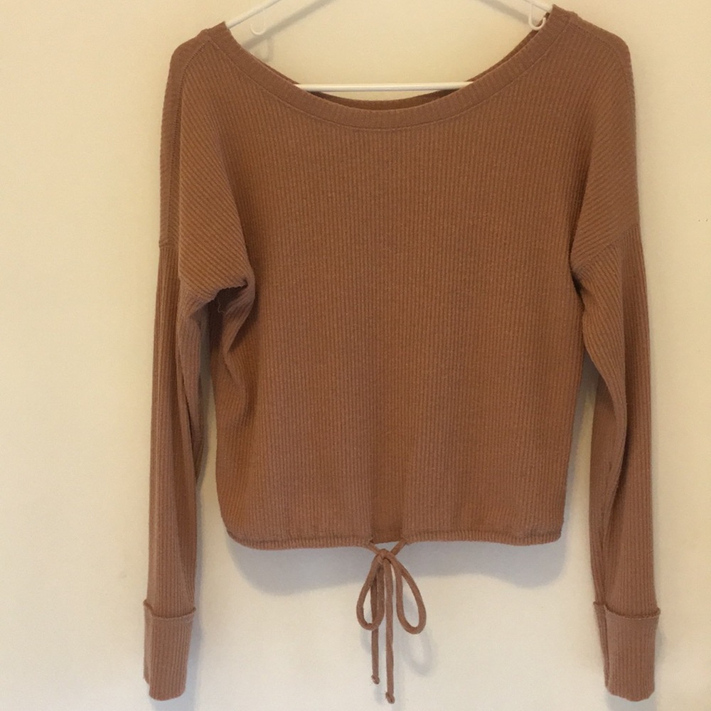 Ribbed long sleeve Abercrombie shirt top